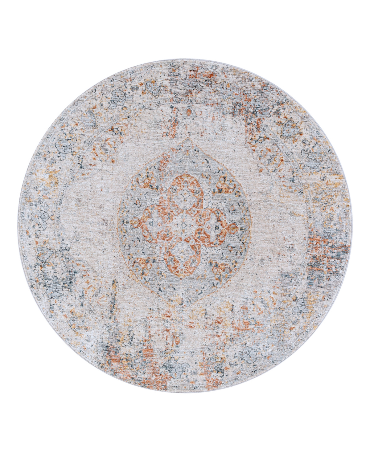 Shop Surya Laila Laa-2306 5'3x5'3 Round Area Rug In Red
