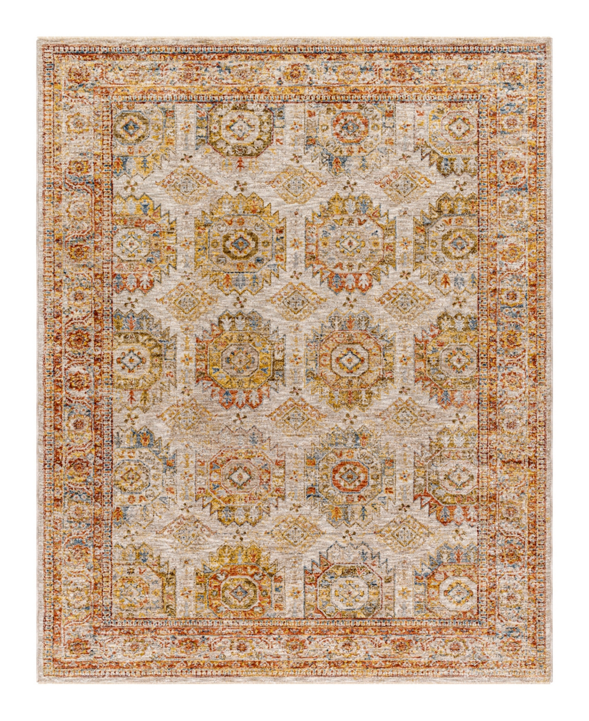Surya Mona Lisa Mni-2302 7'10x10'3 Area Rug In Rust-cream