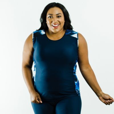 Plus Size Loose Fit Tankini UPF 50+ Maya Swim Top