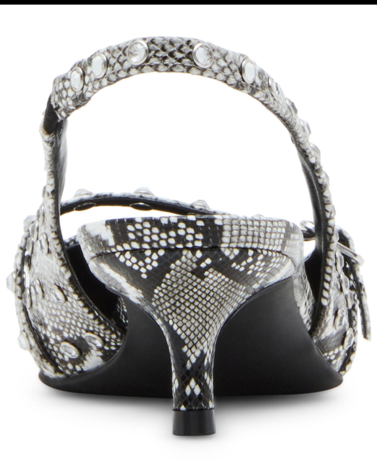 Madden Girl Krystall Rhinestone Pointed-Toe Slingback Kitten-Heel Pumps -Rhinestone