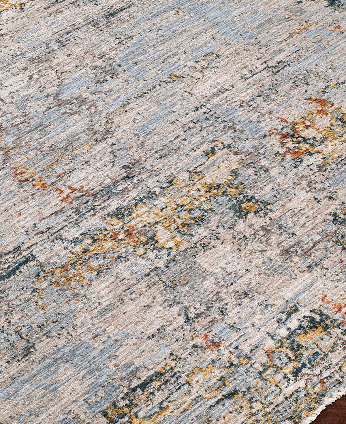 Surya Laila Laa-2300 2'7x7'3 Runner Area Rug In Gray- Blue