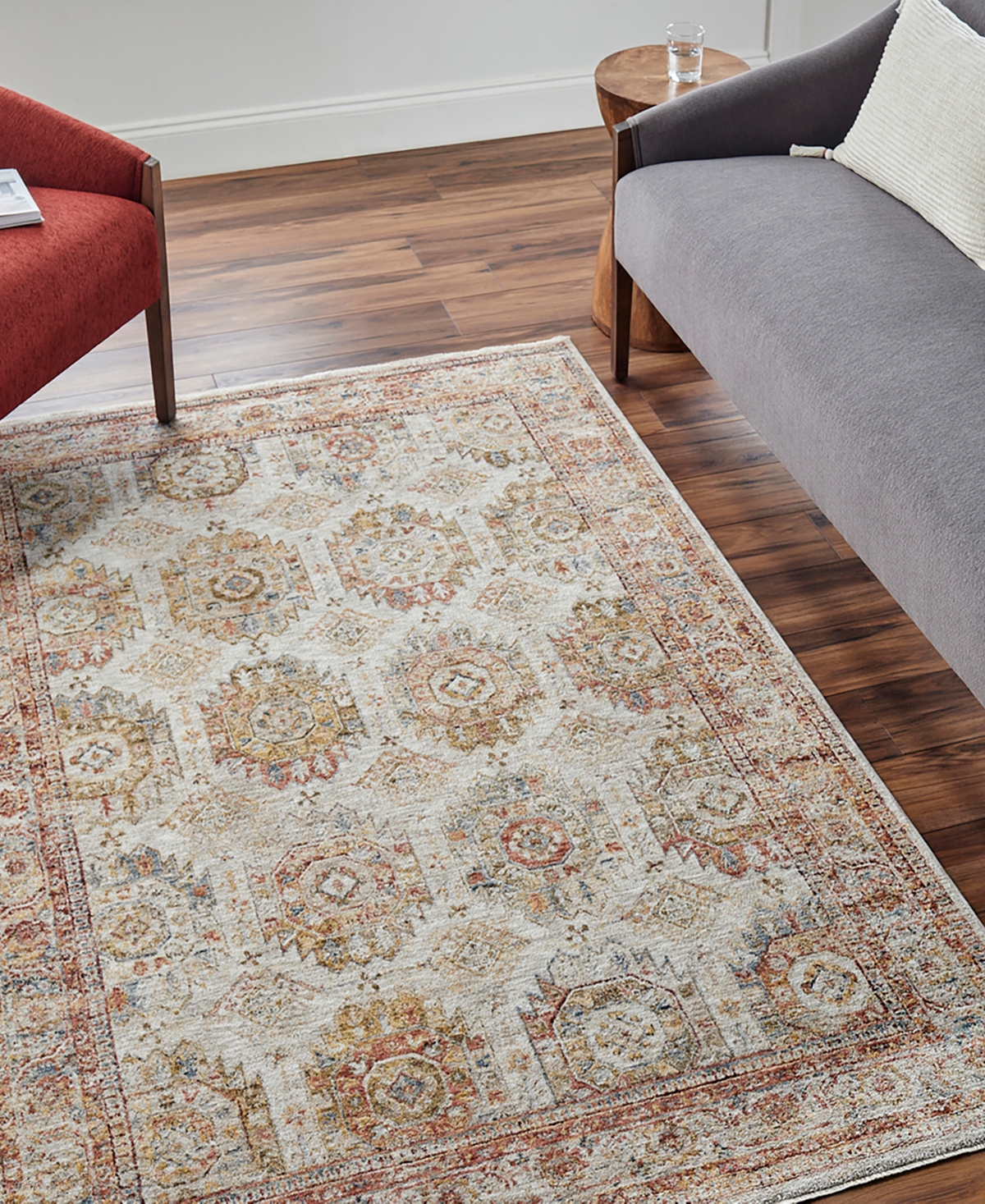 Surya Mona Lisa Mni-2302 7'10x10'3 Area Rug In Rust-cream