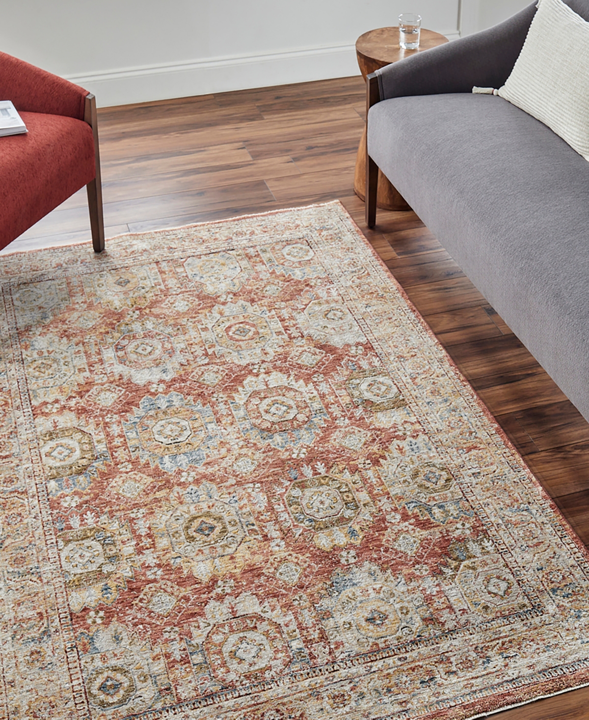 Surya Mona Lisa Mni-2302 7'10x10'3 Area Rug In Rust-maize