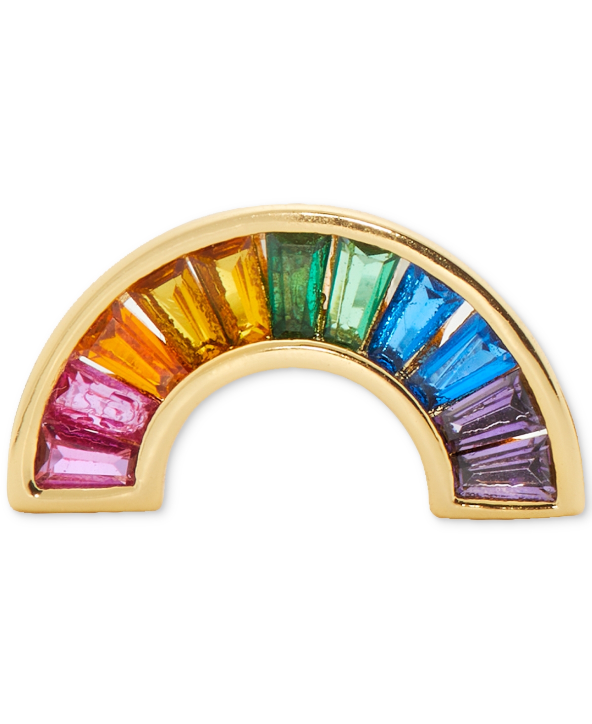 Kate Spade New York Gold-Tonecolor Crystal Rainbow Stud Earrings