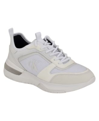 Calvin Klein Women's Jazmeen Lace-up Round Toe Casual Sneakers - Macy's