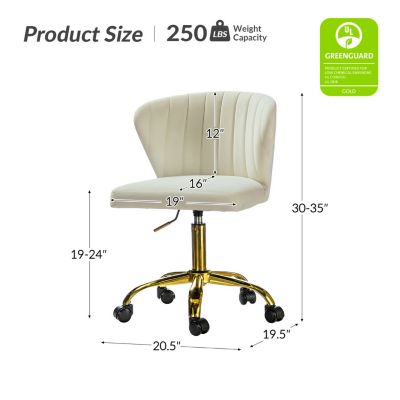 VEBREDA High Adjustable Back Executive Office Chair with Armrest-Brown