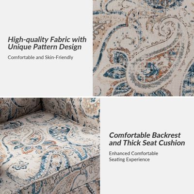 Lakeydra Farmhouse Style Armchair with Pattern Design