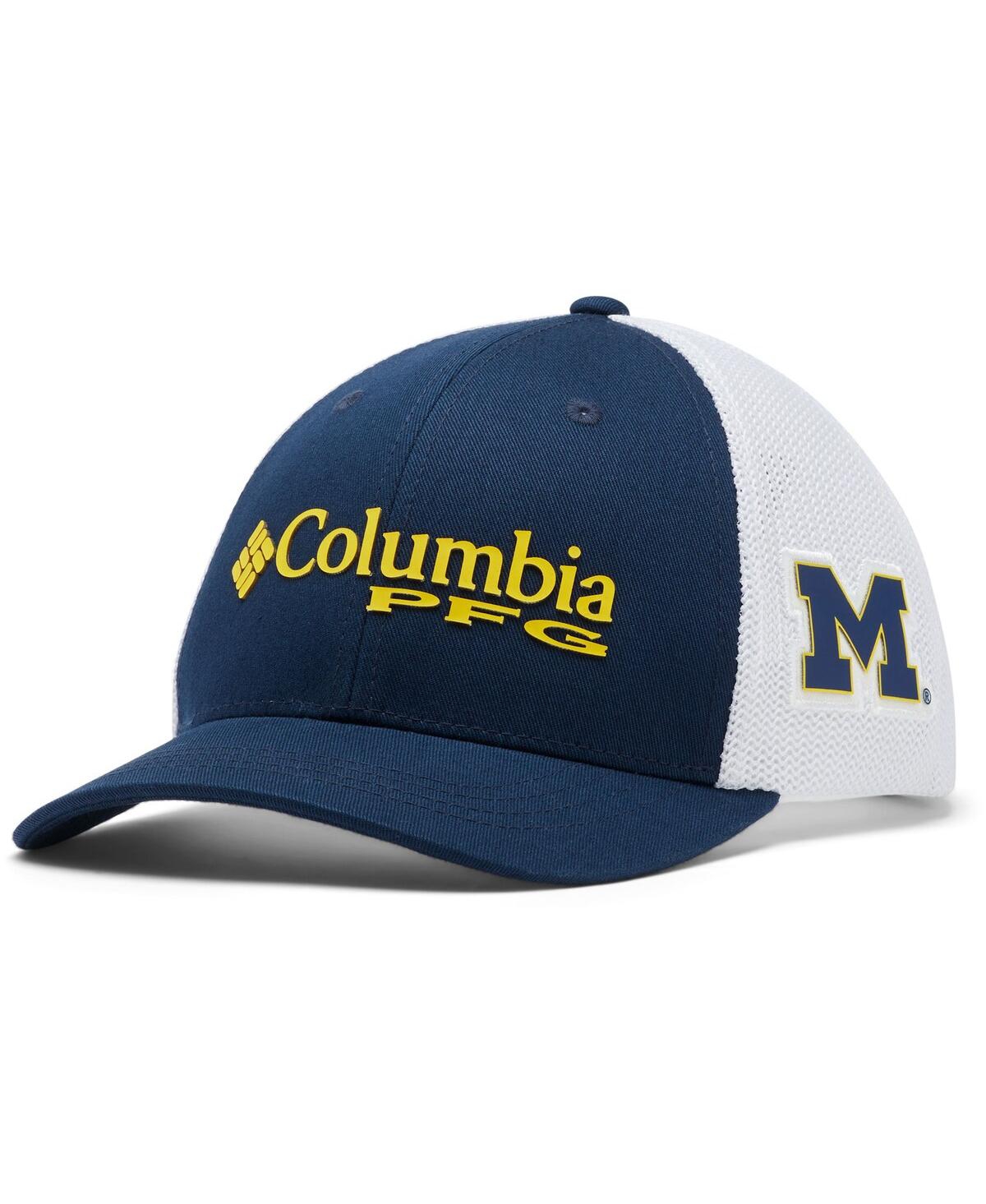Shop Columbia Youth Navy Michigan Wolverines Collegiate Pfg Snapback Hat