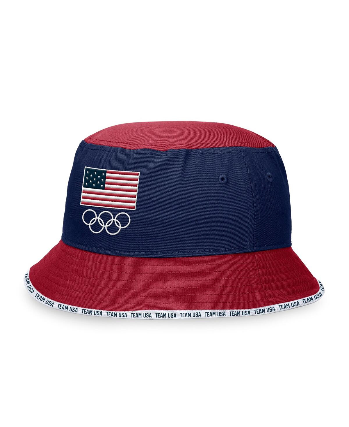 Shop Fanatics Branded Men's Navy Team Usa Bucket Hat In An,bc