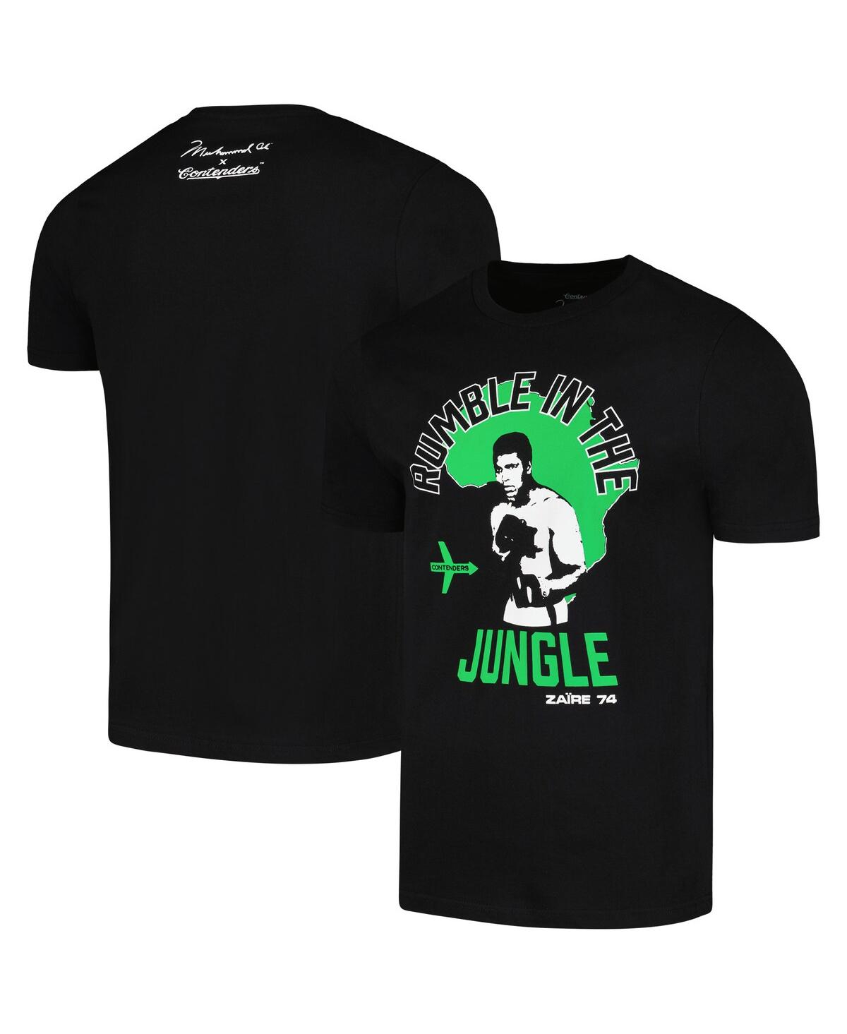 Unisex Muhammad Ali Black Rumble in the Jungle T-Shirt - Black
