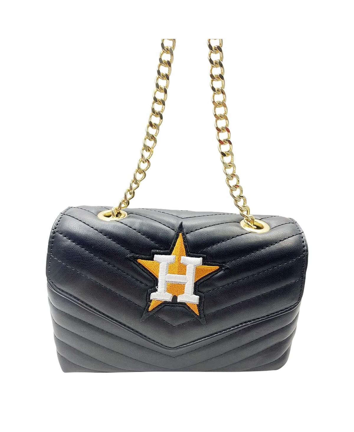 Houston Astros Quilted Crossbody Purse - Black