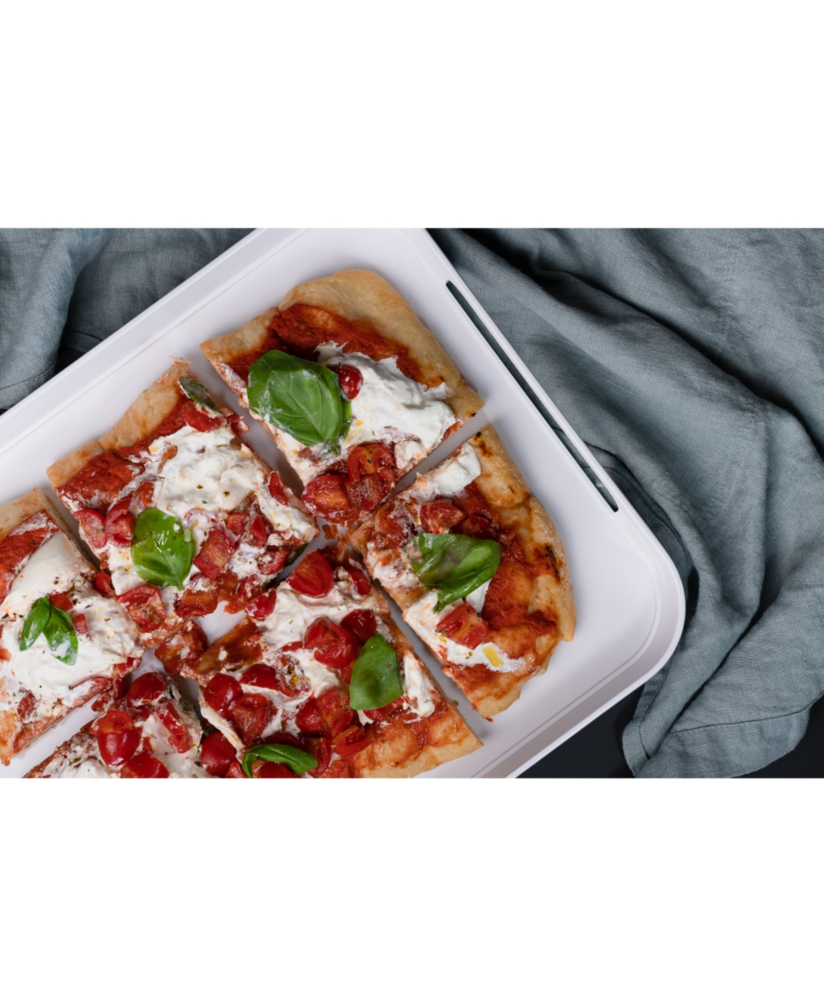 Trebonn Pile 1pc. X-large Tray In White