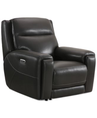 Varsani 40&amp;quot; Zero Gravity Leather Recliner, Created for Macy&#39;s