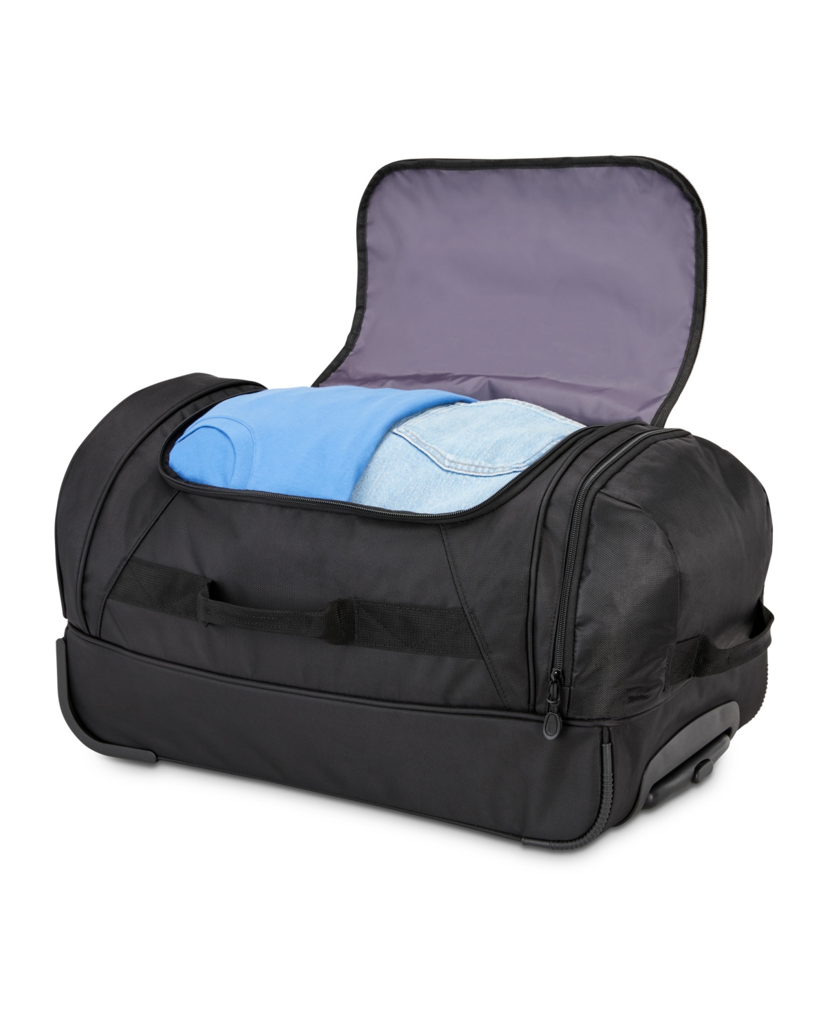 High Sierra Carry-on Wheeled Duffel In Black