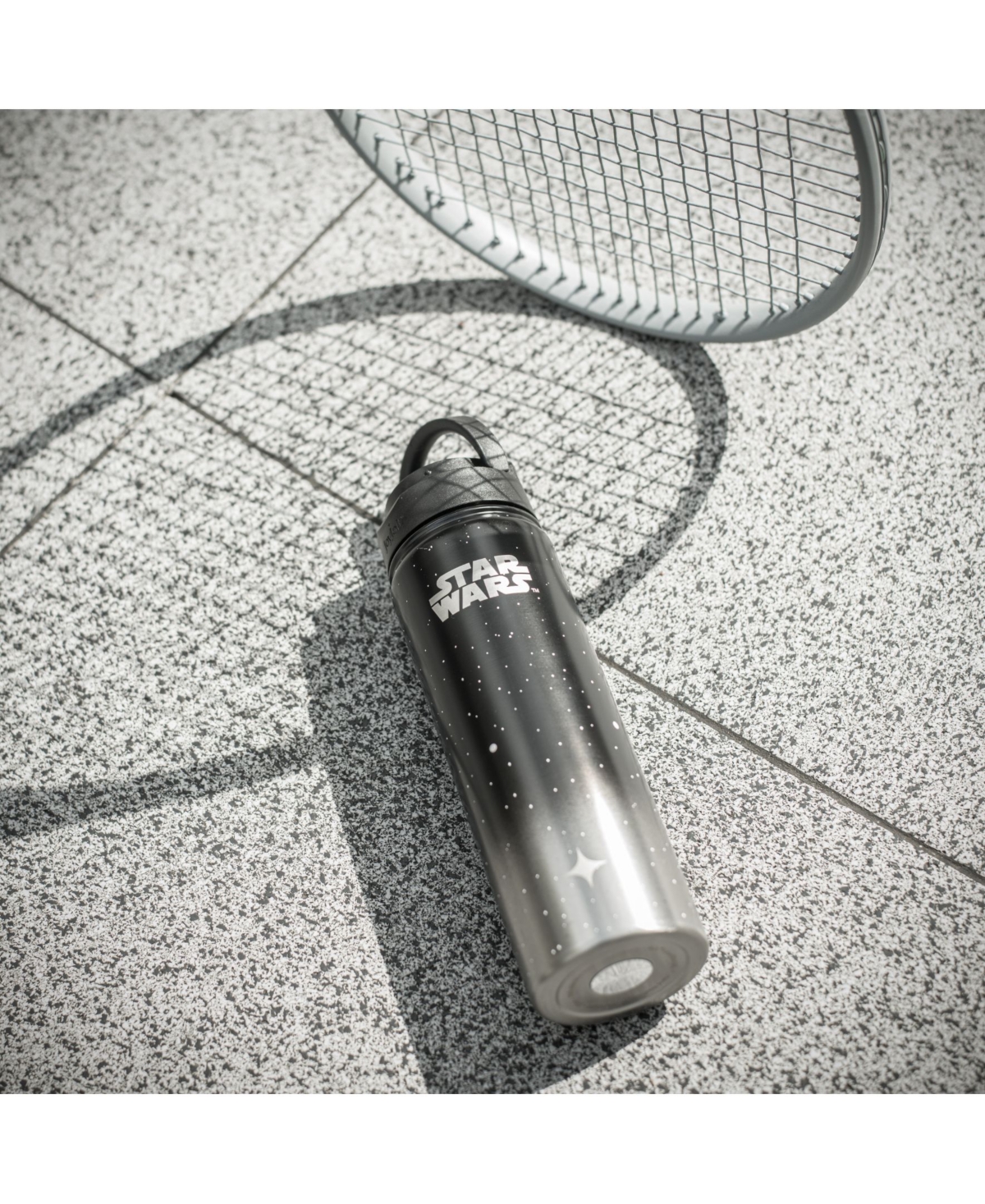 Shop Joyjolt Star Wars Destinations Collection Death Star Vacuum Insulated Water Bottle In Black