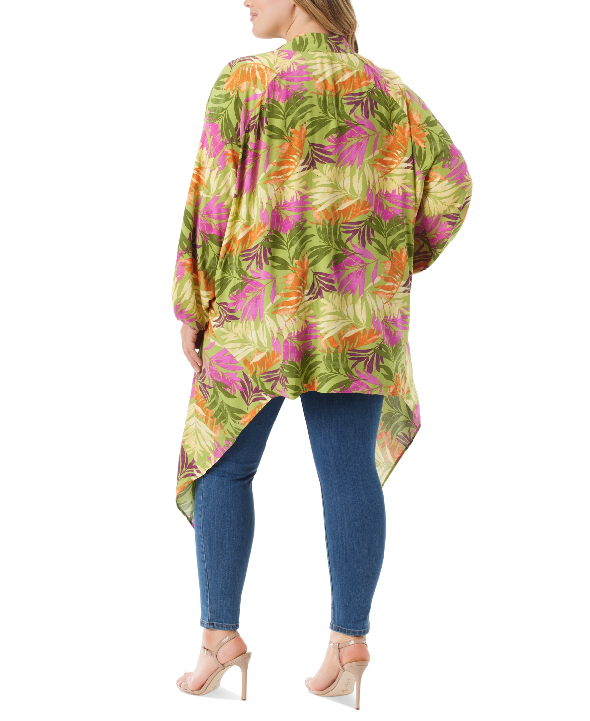 Jessica Simpson Trendy Plus Size Agnette High-Low Kimono