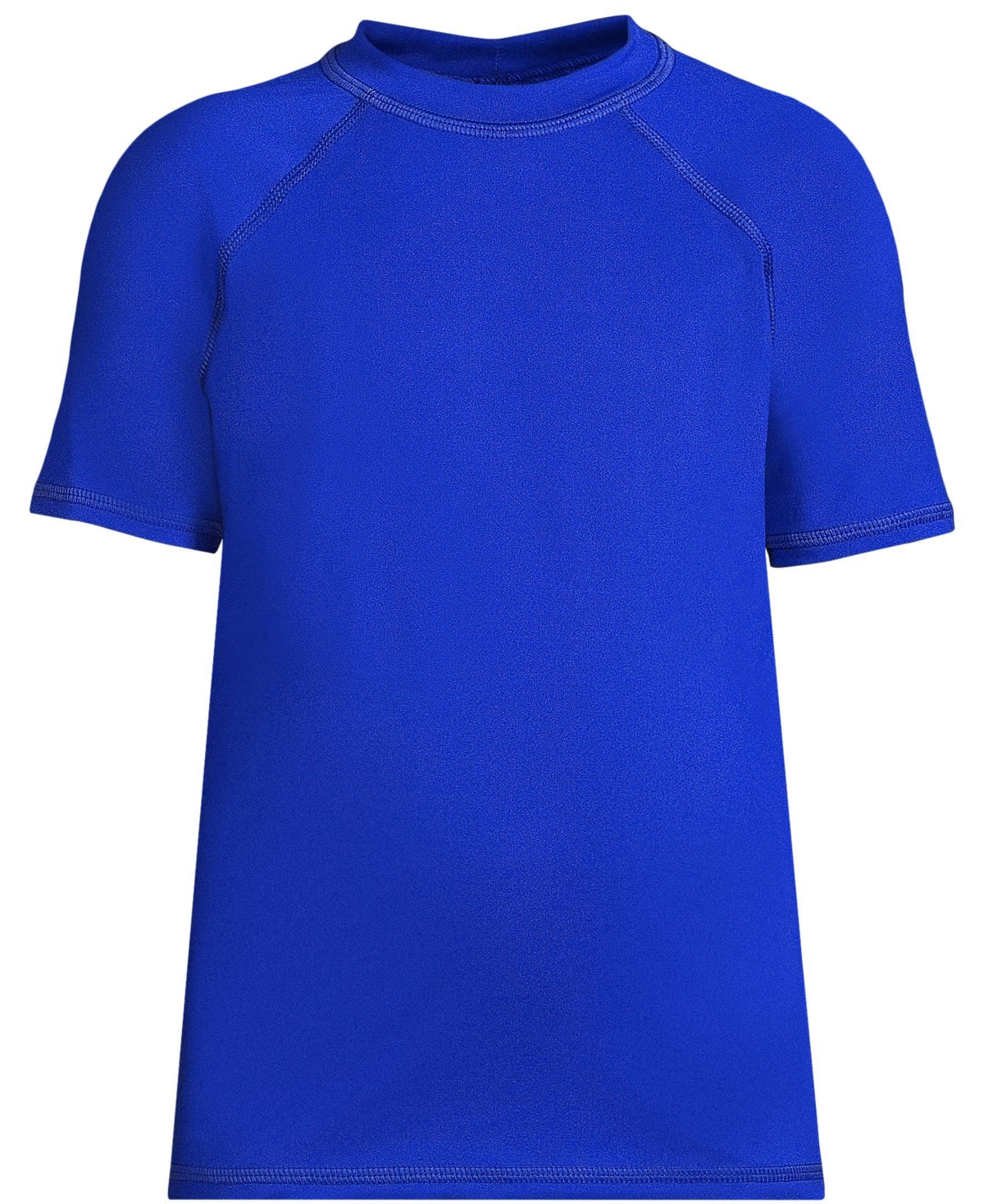 Lands' End Boys Chlorine Resistant Short Sleeve Crew Neck Upf 50 Rash Guard