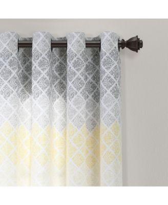 Medallion Ombre Window Curtain Panels