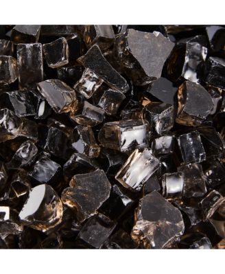 Fire Pit Fire Glass Tempered Glass Rocks for Fireplace Accessories