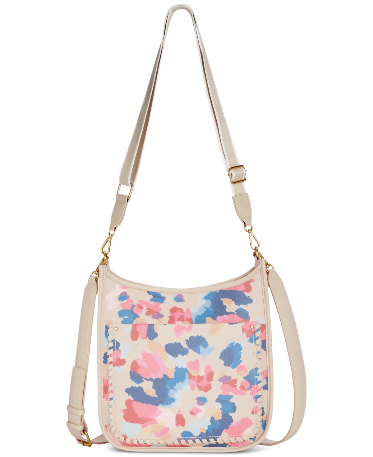 Style & Co Whipstitch Dip Dye Crossbody, Created For Macy's In Dream Dye Print