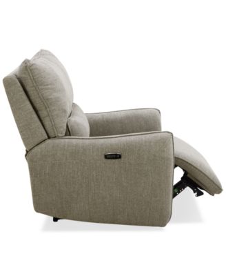 Olper Zero Wall Fabric Recliner, Created for Macy's