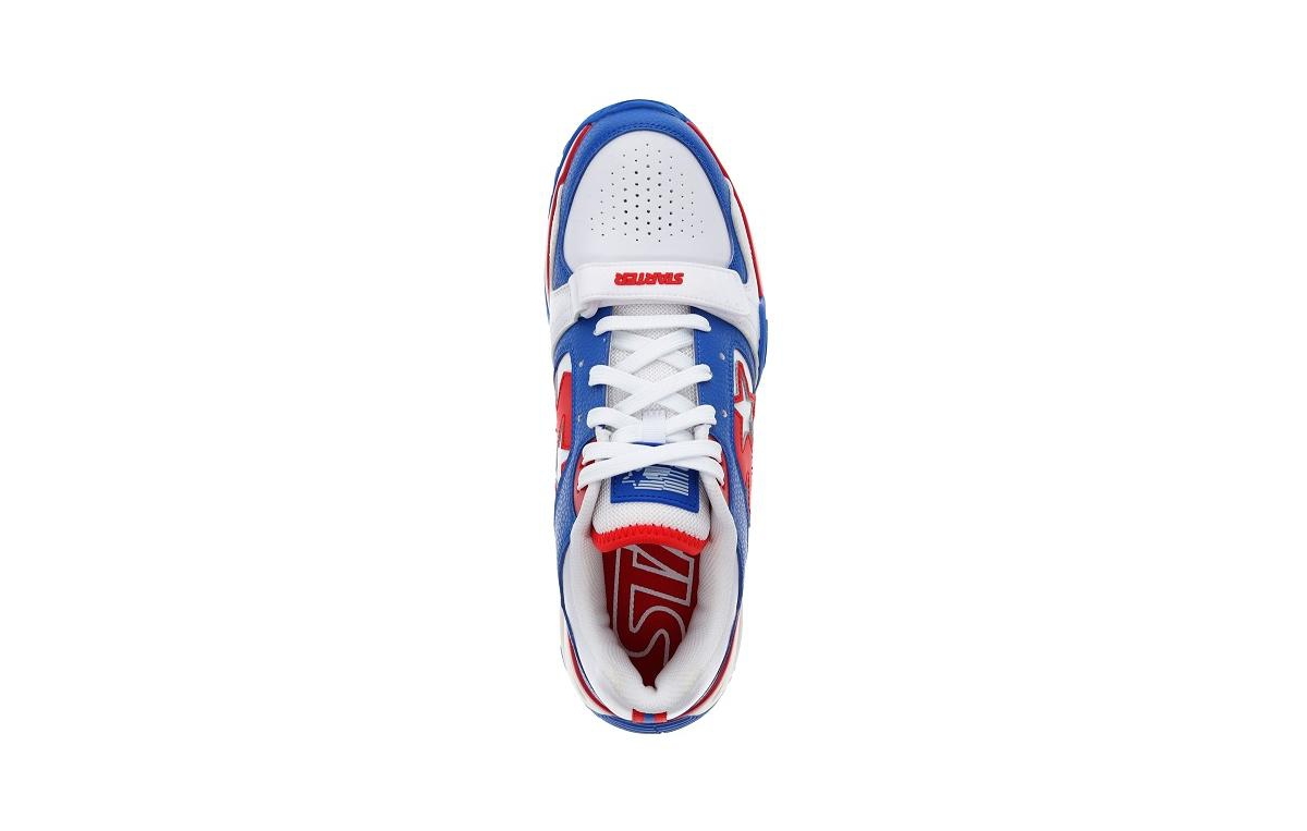 Shop Starter Men's Team Trainer Sneaker In White,blue