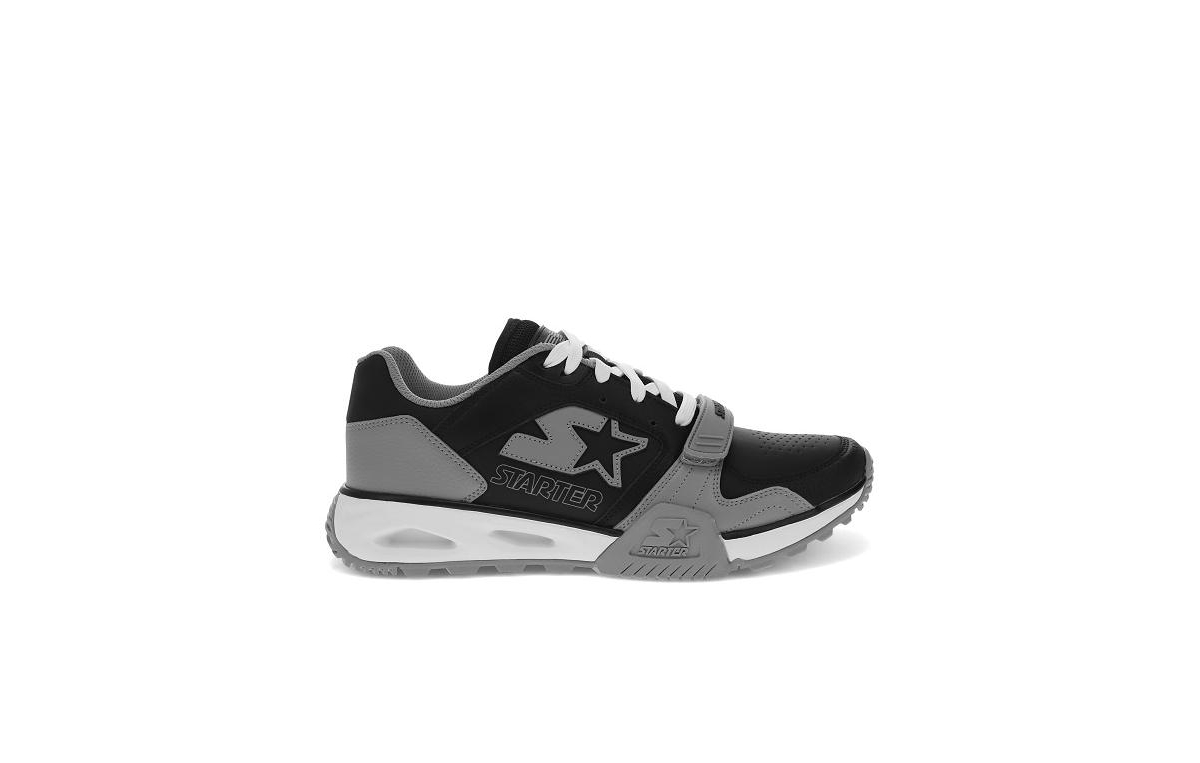 Shop Starter Men's Team Trainer Sneaker In Black,grey