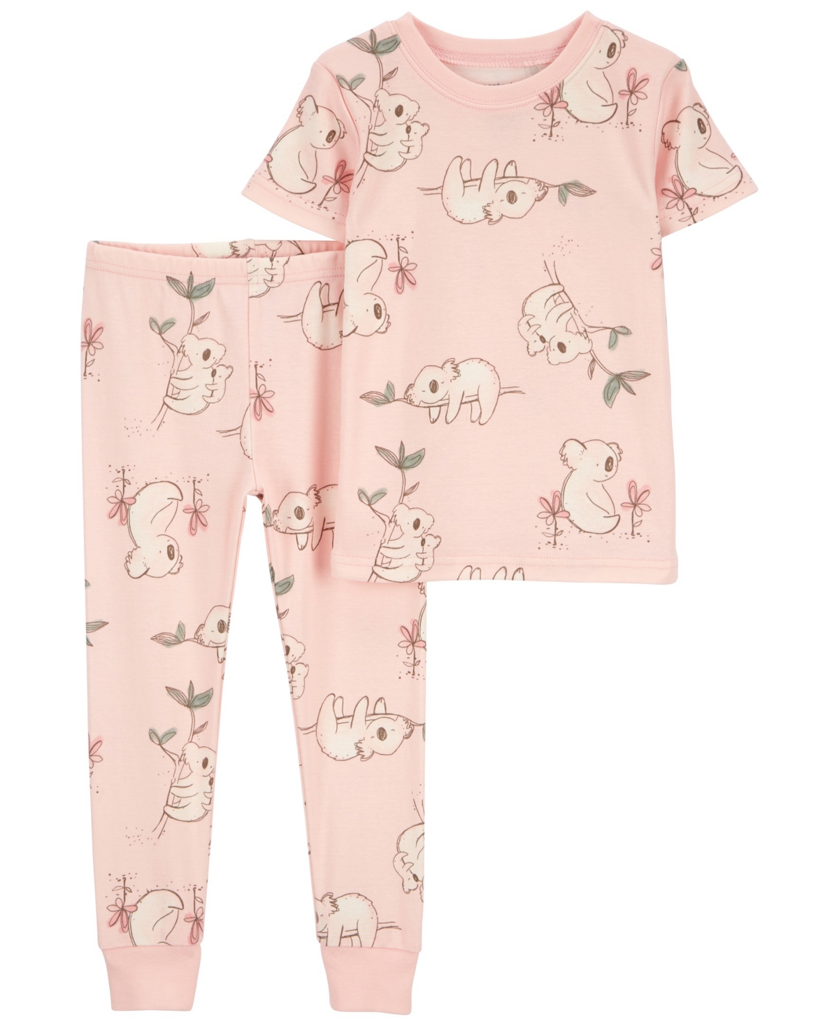 Carter's Babies' Toddler Girls 2 Piece Koala 100% Snug Fit Cotton Pajamas In Multi