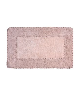 Cotton Ruffled Bath Rug, 17" x 24"