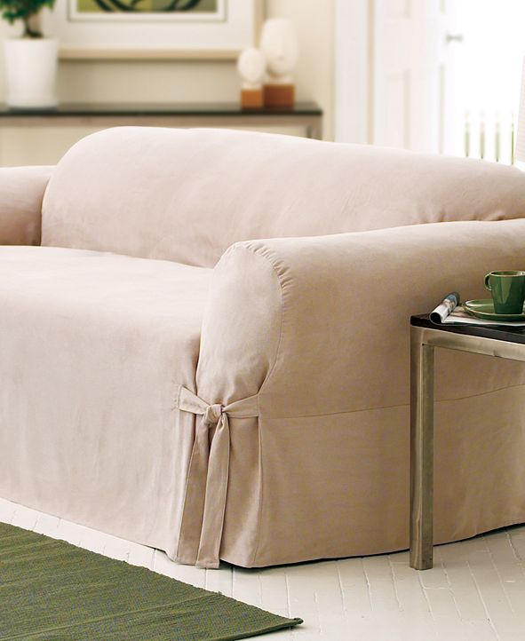 Sure Fit Soft Faux Suede Sofa Slipcover & Reviews Slipcovers Home