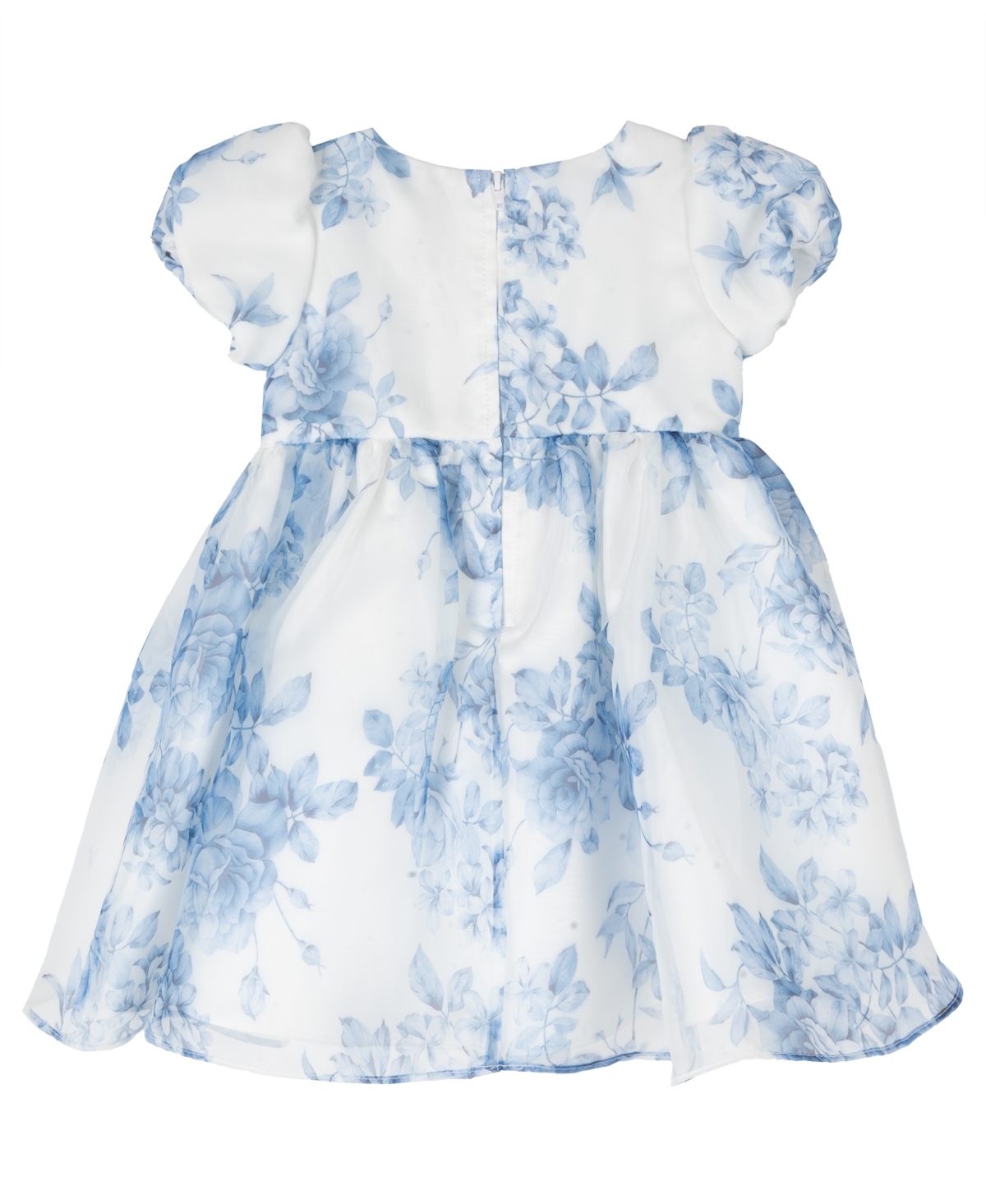 Shop Rare Editions Baby Girl Two-tone Organza Social Dress In Blue
