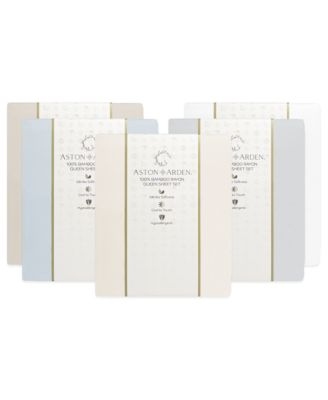 Rayon from Bamboo King Sheet Set, Ultra Silky Luxury Sheets, 1 Flat Sheet, 1 Fitted Sheet, 2 Pillowcases, Temperature Regulating, Breathable, Sustainably Sourced