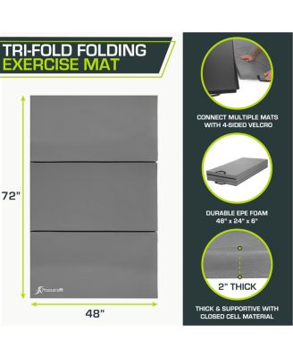 Tri-Fold Folding Exercise Mat