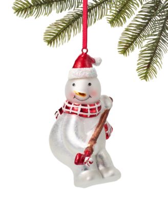 Holiday Lane - Sports and Hobbies Ice Hockey Snowman Ornament