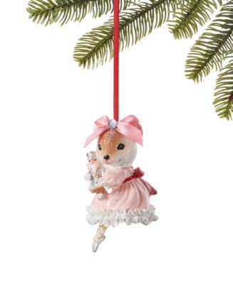 Gisela Graham Resin Mouse in Teapot Tree Decoration - 6cm