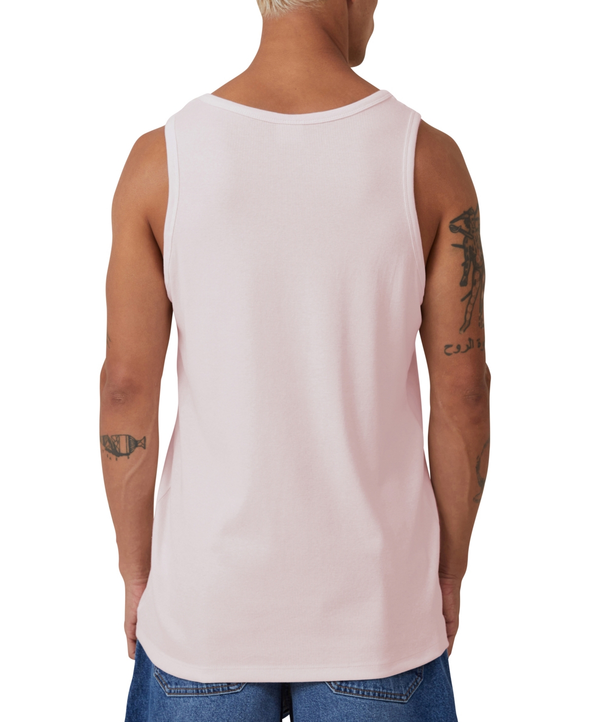 Shop Cotton On Men's Loose Fit Rib Tank Top In Pink