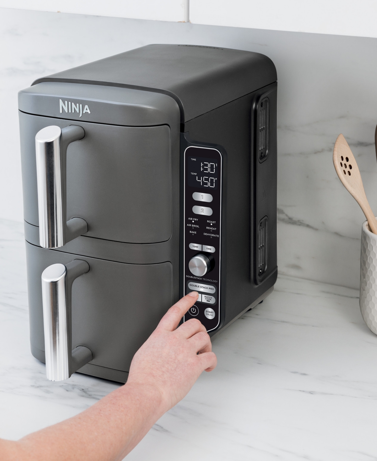 Ninja Doublestack Xl 10-qt. 6-in-1 2-basket Air Fryer, Sl401 In No Color