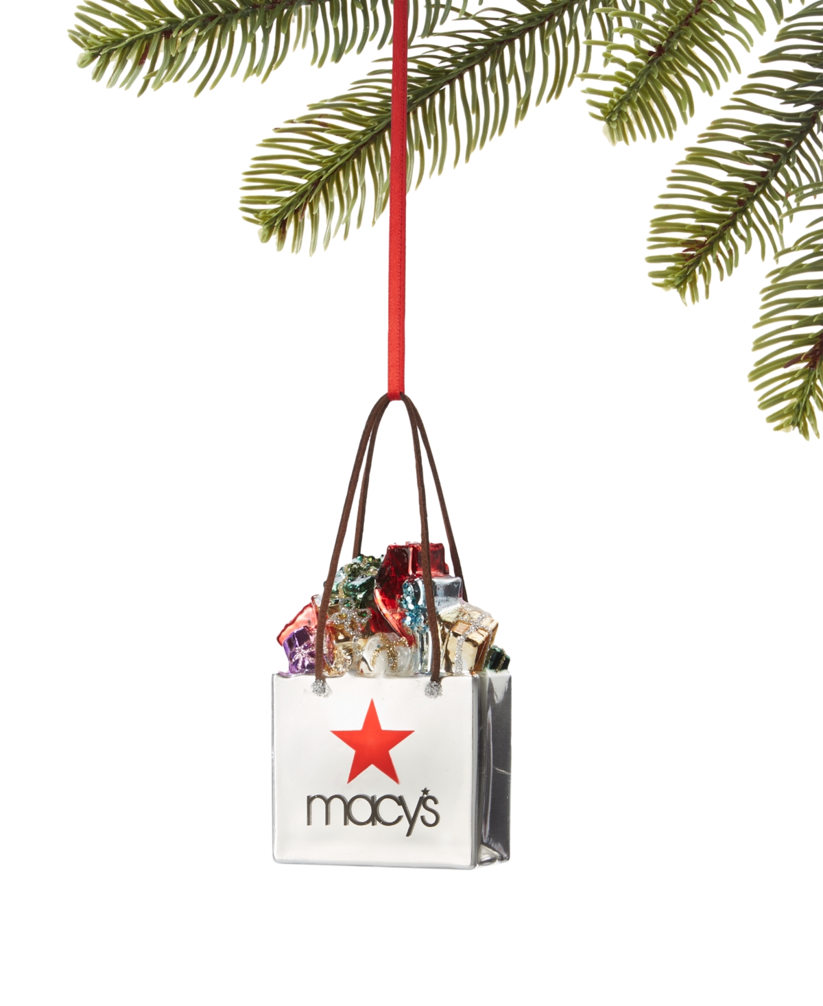 Holiday Lane Macy's Full Gift Bag with Macy's Star Ornament, Exclusively at Macy's