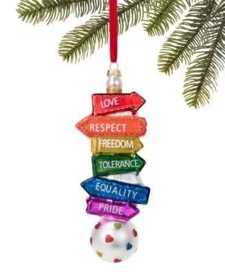 Holiday Lane - Love Is Love Encouraging Guidepost Ornament