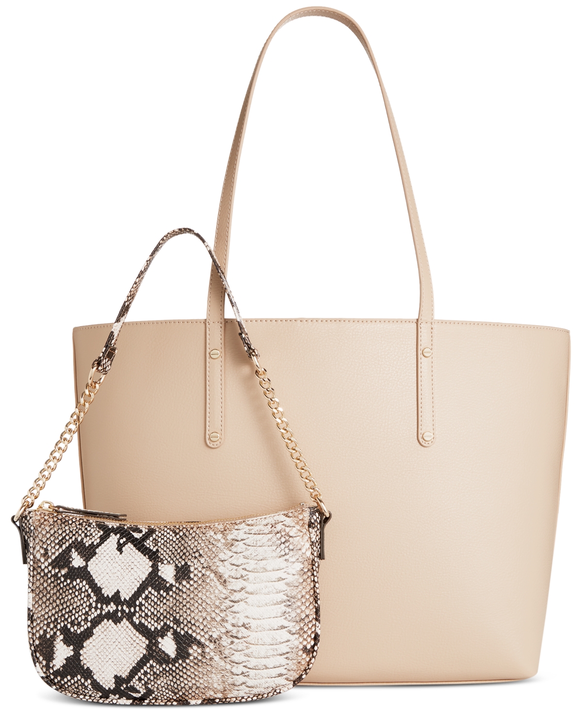 Zoiey 2-In-1 Extra-Large Tote, Created for Macy's - Corn Husk/snake