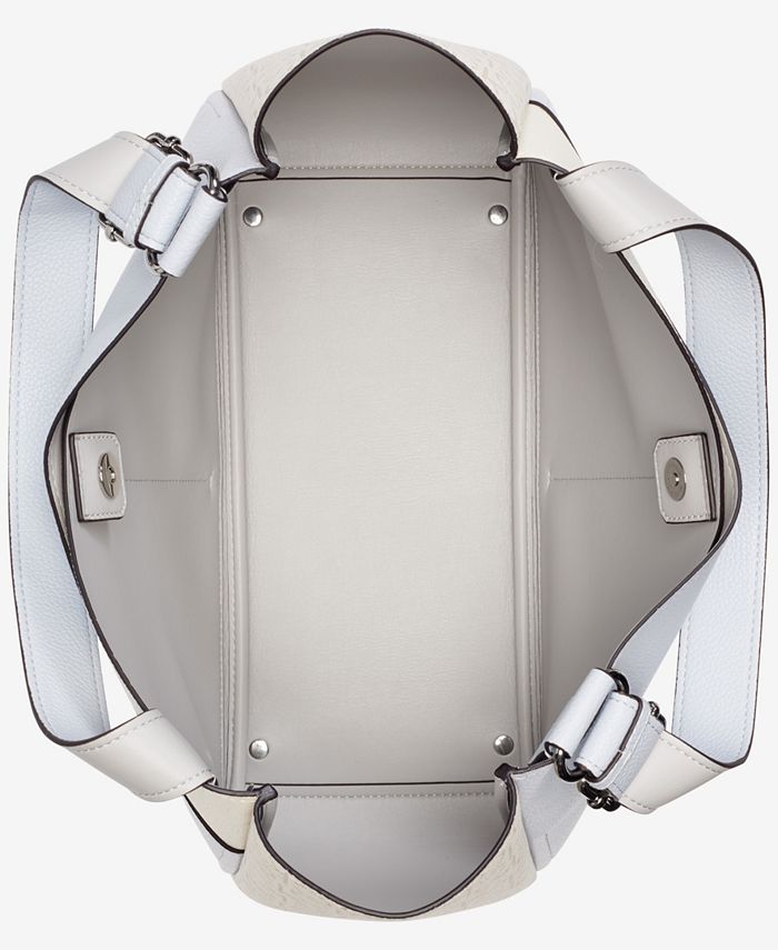 Calvin Klein Zoe Large Colorblock Monogram Tote - Macy's