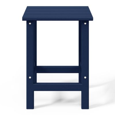 3 Pieces Set Poly Adirondack Outdoor Chaise Lounges with Side Table