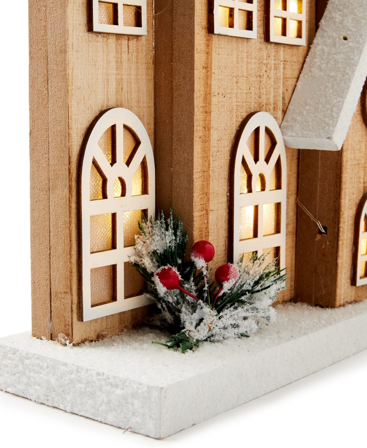 Holiday Lane Woodland Light-up House Tabletop Decor, Created For Macy's In No Color