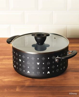 Disney Monochrome 5.5 Quart Ceramic Nonstick Stockpot with Lid