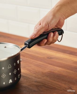 Disney Monochrome 2 Quart Ceramic Nonstick Saucepan with Lid