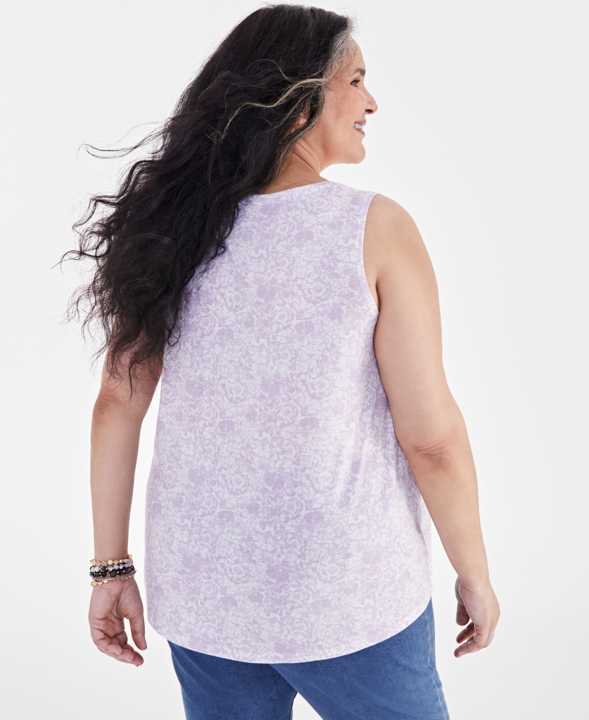 Style & Co Plus Size V-Neck Tank Top, Created for Macy's