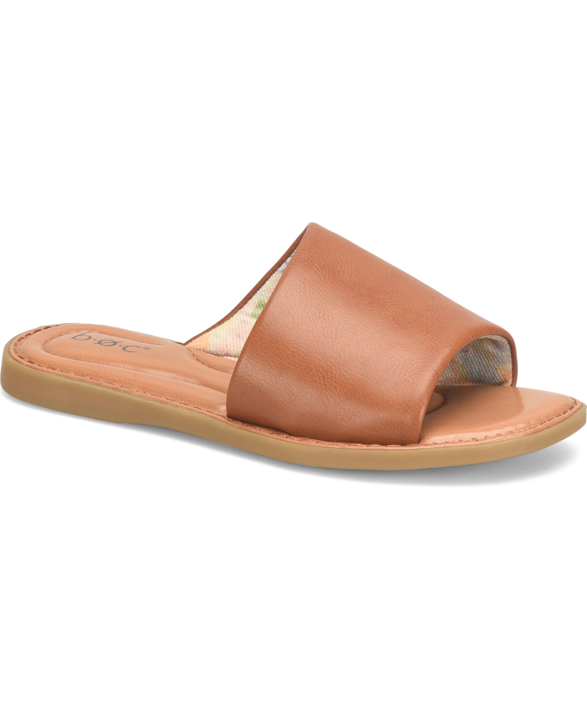 Shop B.o.c. Women's Keely Flat Slide Comfort Sandals In Tan