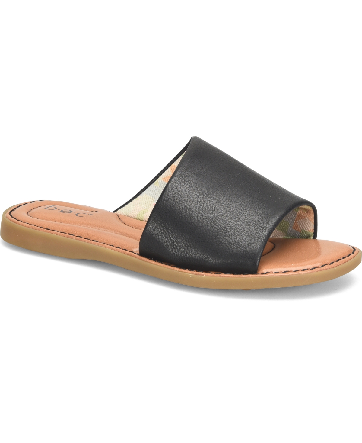 Women's Keely Flat Slide Comfort Sandals - BLACK