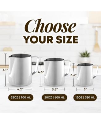 Milk Frother Cup - Stainless Steel Frothing Pitcher