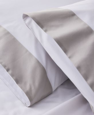 CLOSEOUT! Italian Percale Sateen Cuff Pillowcase Pair, Standard